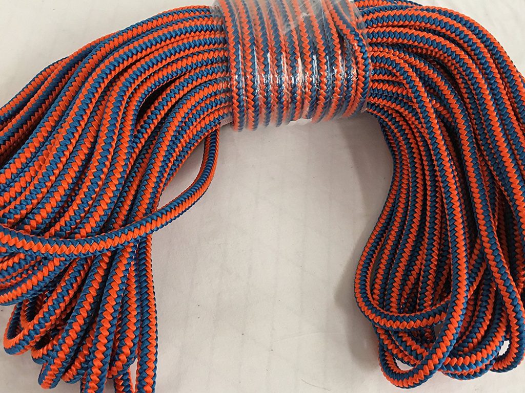 3/4" 12carrier, 24strand Polyester Arborist Bull Rope Blue Ox Rope