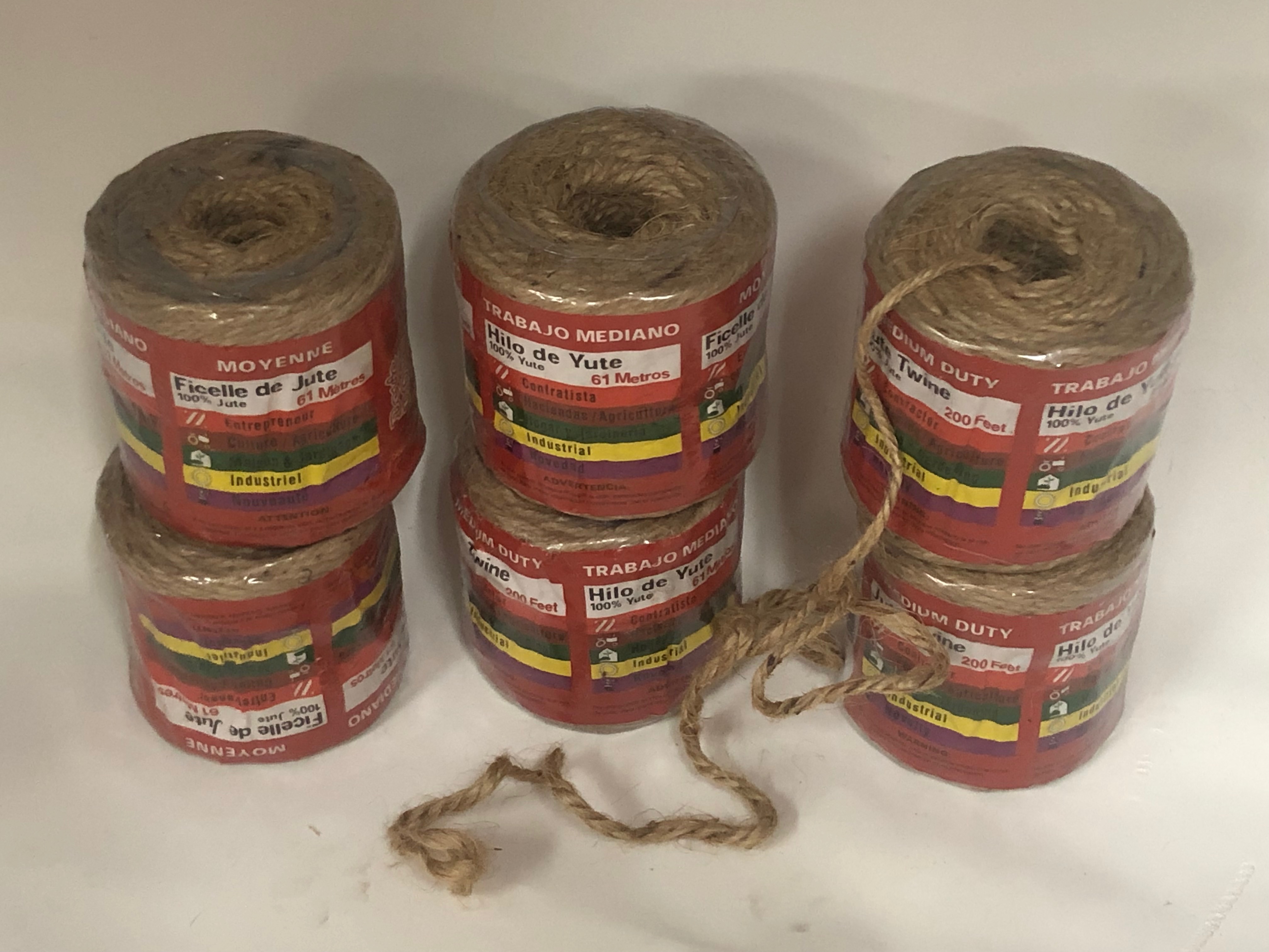 Jute Twine 3ply, 200 ft. rolls Blue Ox Rope