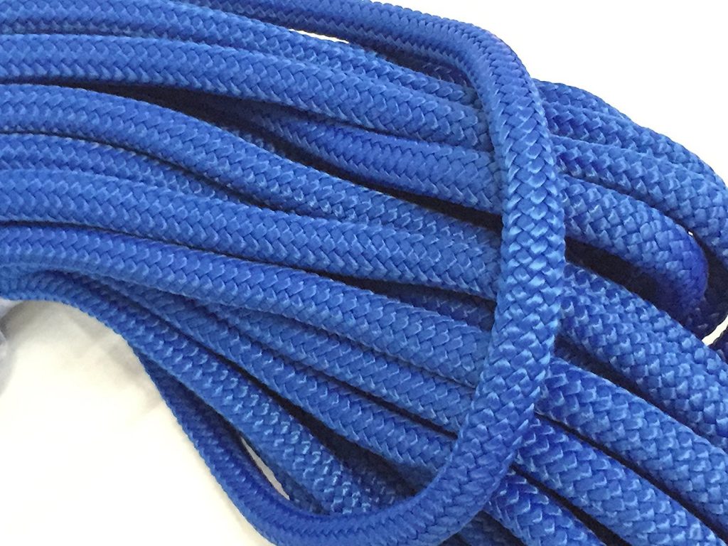 3/8" Yacht Braid Double Braided Polyester Rope Blue Ox Rope