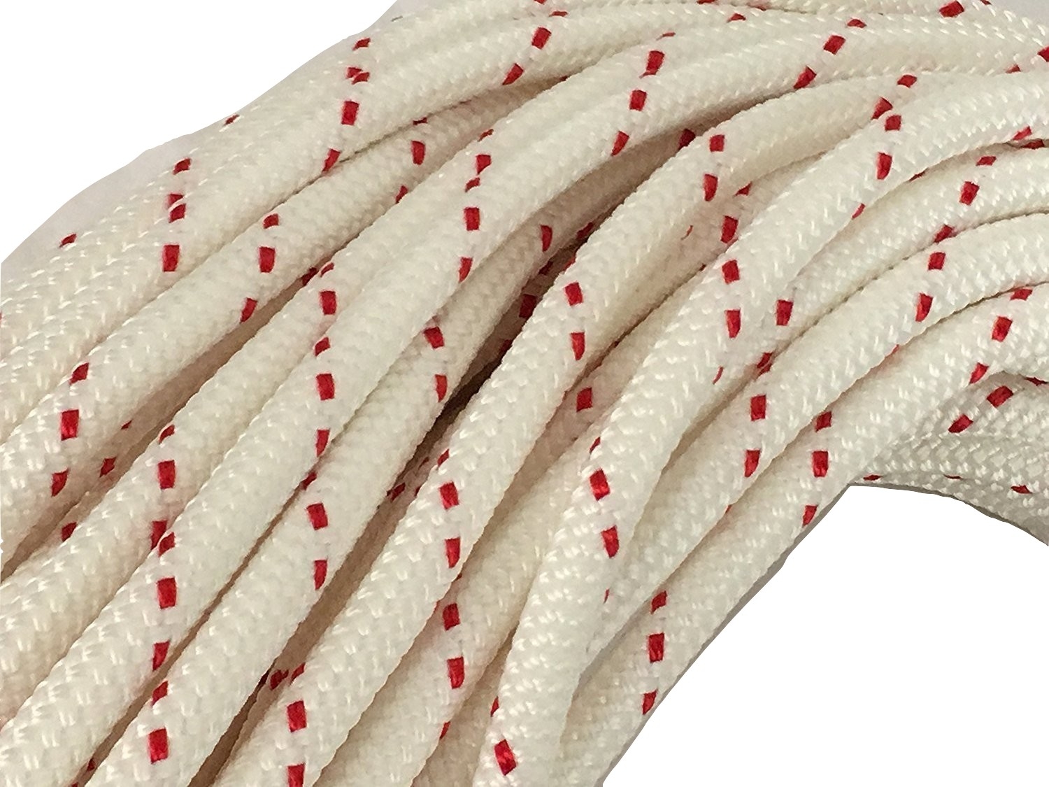 Double Braid~Yacht Braid polyester Rope 5/8" x 100 ft White 